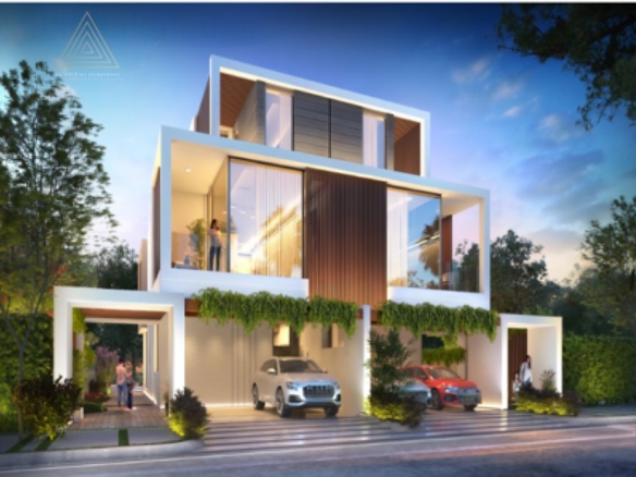 Park green at Damac Hills 2
