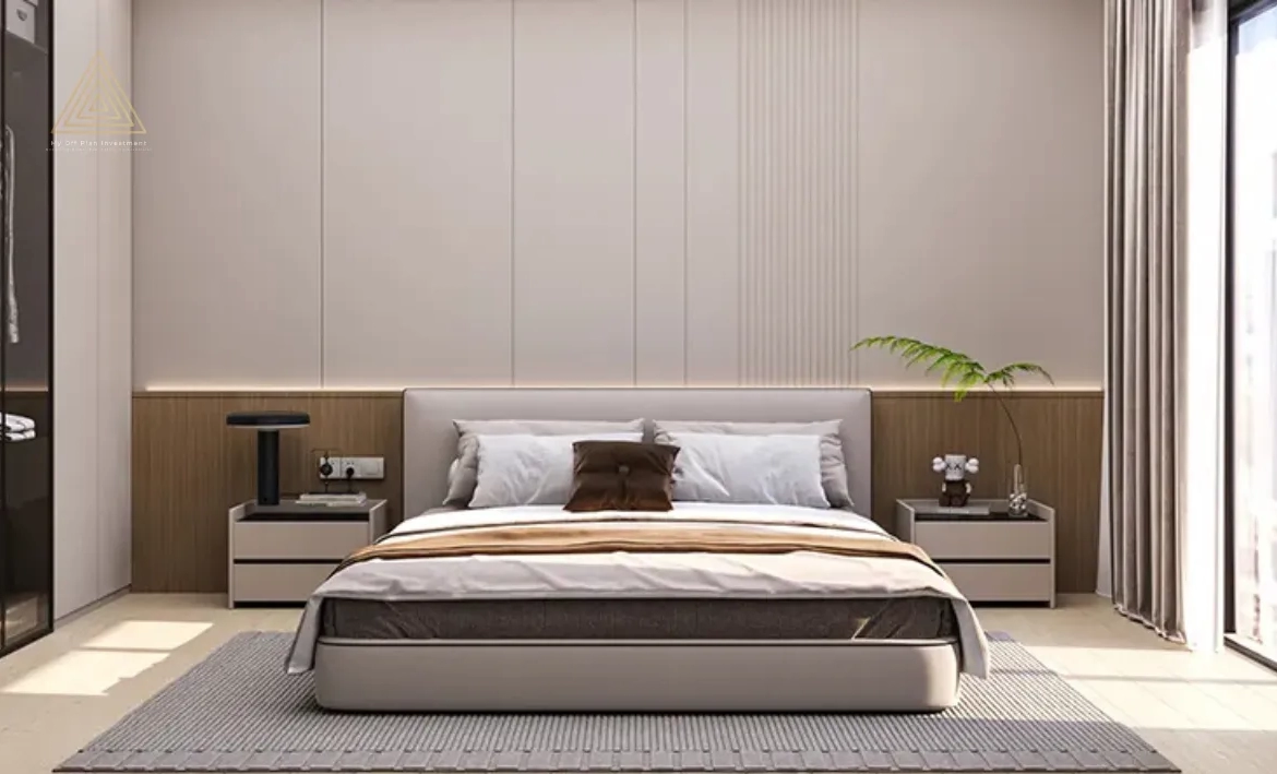 Binghatti Dawn at Jumeirah Village Circle by Binghatti Developersبن غاطي داون في قرية جميرا الدائرية من شركة بن غاطي للتطوير العقاريbedroom