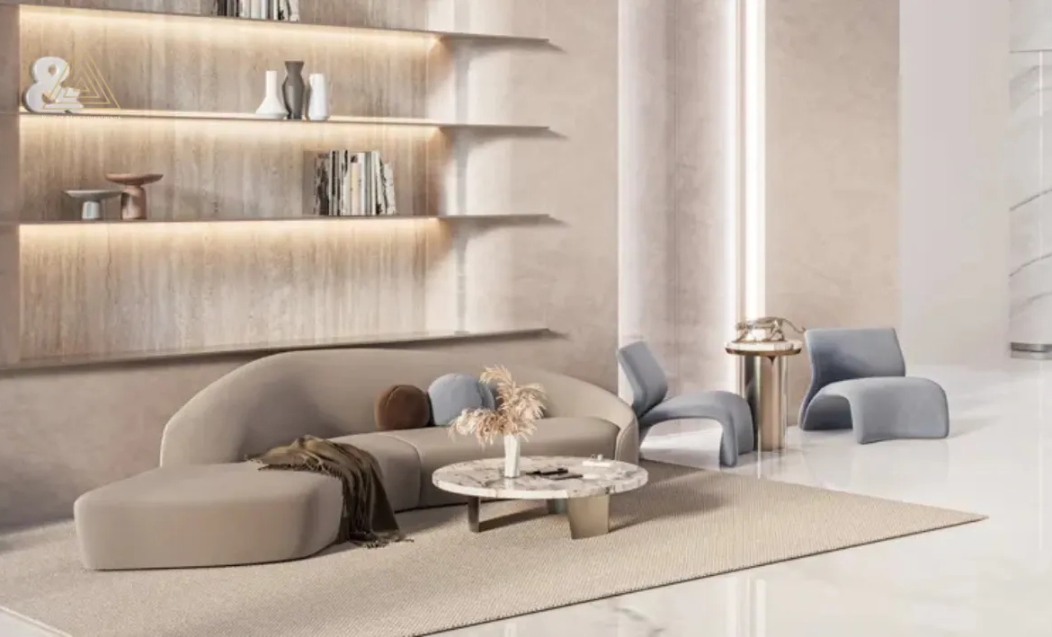 Binghatti Dawn at Jumeirah Village Circle by Binghatti Developersبن غاطي داون في قرية جميرا الدائرية من شركة بن غاطي للتطوير العقاريliving area (2)