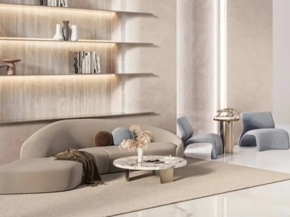 Binghatti Dawn at Jumeirah Village Circle by Binghatti Developersبن غاطي داون في قرية جميرا الدائرية من شركة بن غاطي للتطوير العقاريliving area (2)
