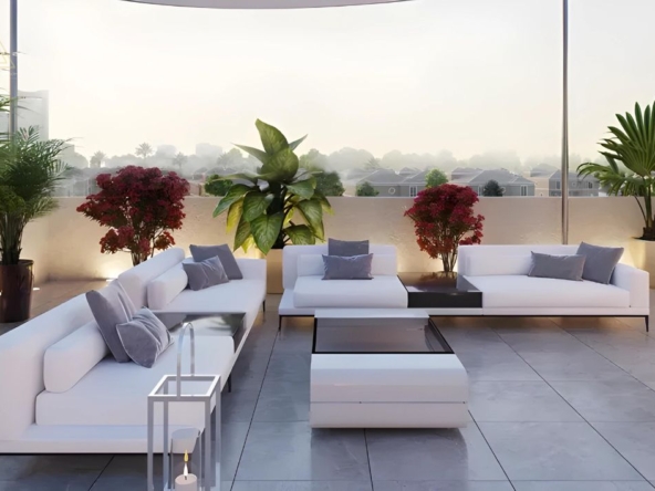 Azizi Beach Oasis at Dubai Studio City by Azizi Developersواحة شاطئ عزيزي في مدينة دبي للاستوديوهات من عزيزي للتطوير العقاري