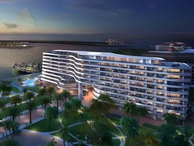 Azizi Mina Waterfront Apartments at Palm Jumeirah, Dubaiشقق عزيزي مينا الواجهة البحرية في نخلة جميرا، دبي