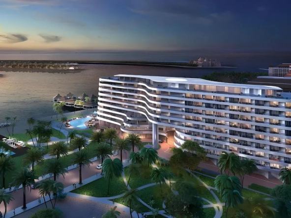 Azizi Mina Waterfront Apartments at Palm Jumeirah, Dubaiشقق عزيزي مينا الواجهة البحرية في نخلة جميرا، دبي