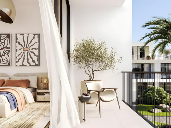 جرين واي دبي ساوث من إعمار Green way Dubai South by Emaar Bed room balcony