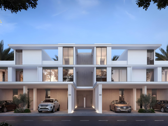 جرين واي دبي ساوث من إعمار Green way Dubai South by Emaar Front view