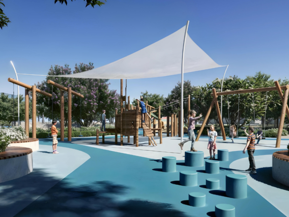 جرين واي دبي ساوث من إعمار Green way Dubai South by Emaar Walking area