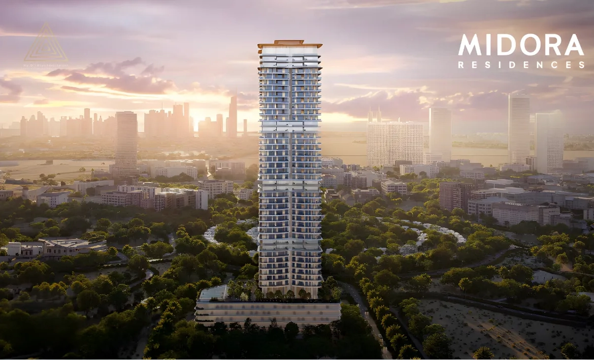 Midora Residences at JVC by Qube Developmentمساكن ميدورا في قرية جميرا الدائرية من شركة كيوب للتطوير.tower