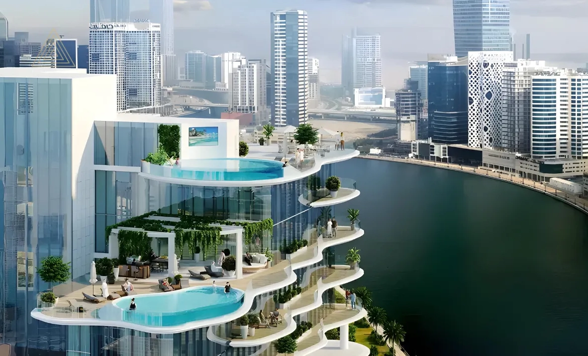 Chic Tower at Business Bay, Dubai by Damac Propertiesبرج أنيق في الخليج التجاري، دبي من داماك العقارية