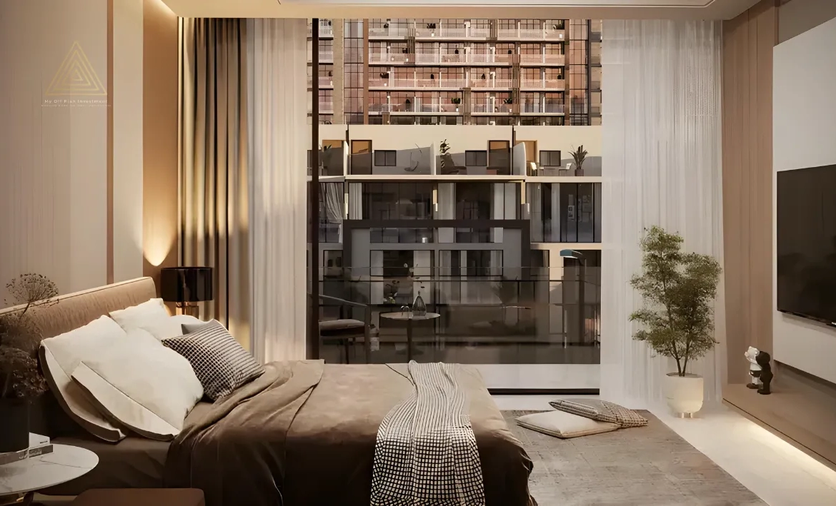 Verdana 5 at DIP by Reportage Propertiesفيردانا 5 في مجمع دبي للاستثمار من ريبورتاج العقاريةbedroom