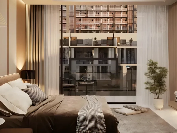 Verdana 5 at DIP by Reportage Propertiesفيردانا 5 في مجمع دبي للاستثمار من ريبورتاج العقاريةbedroom