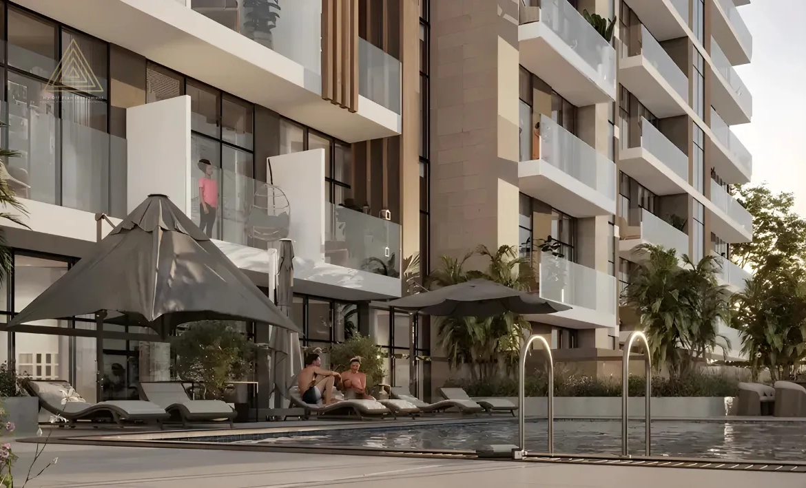Verdana 5 at DIP by Reportage Propertiesفيردانا 5 في مجمع دبي للاستثمار من ريبورتاج العقاريةpool