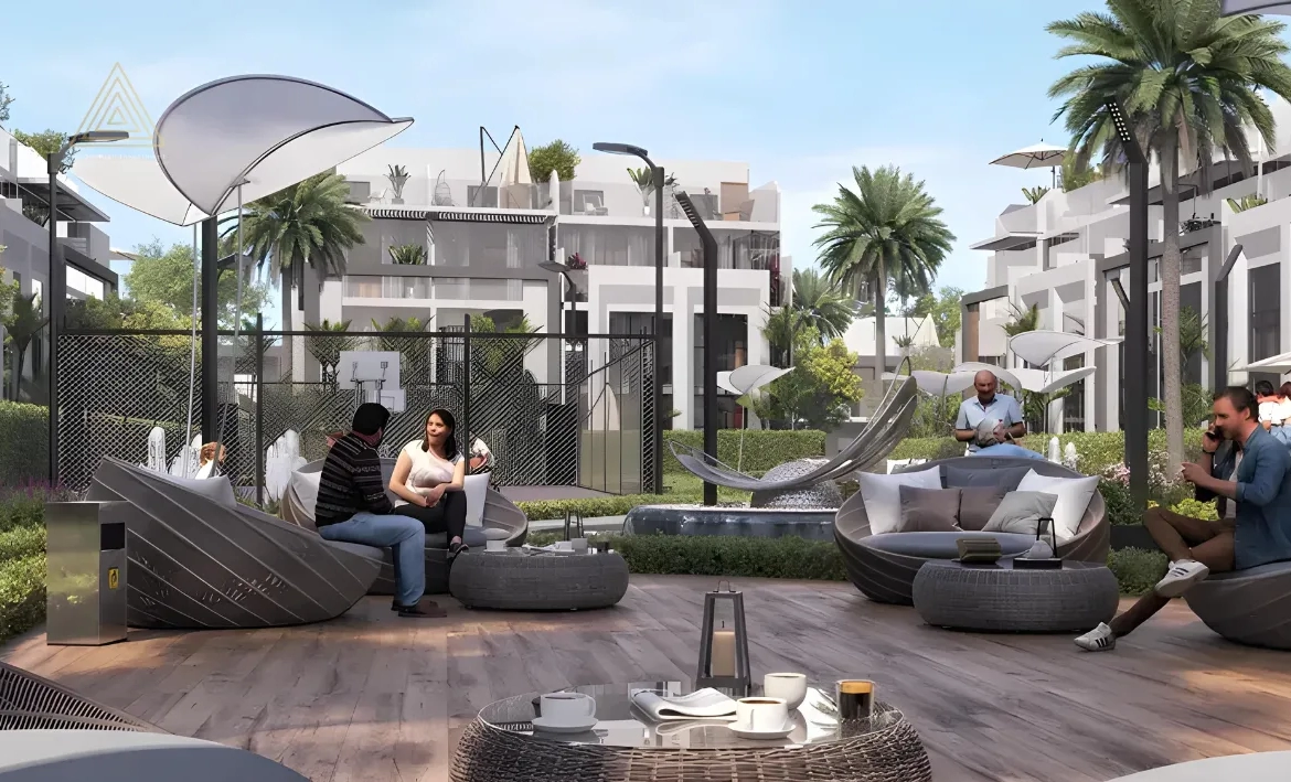Verdana 5 at DIP by Reportage Propertiesفيردانا 5 في مجمع دبي للاستثمار من ريبورتاج العقاريةseating