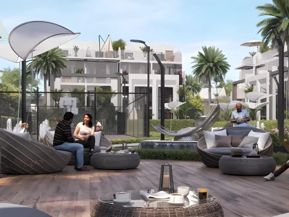 Verdana 5 at DIP by Reportage Propertiesفيردانا 5 في مجمع دبي للاستثمار من ريبورتاج العقاريةseating