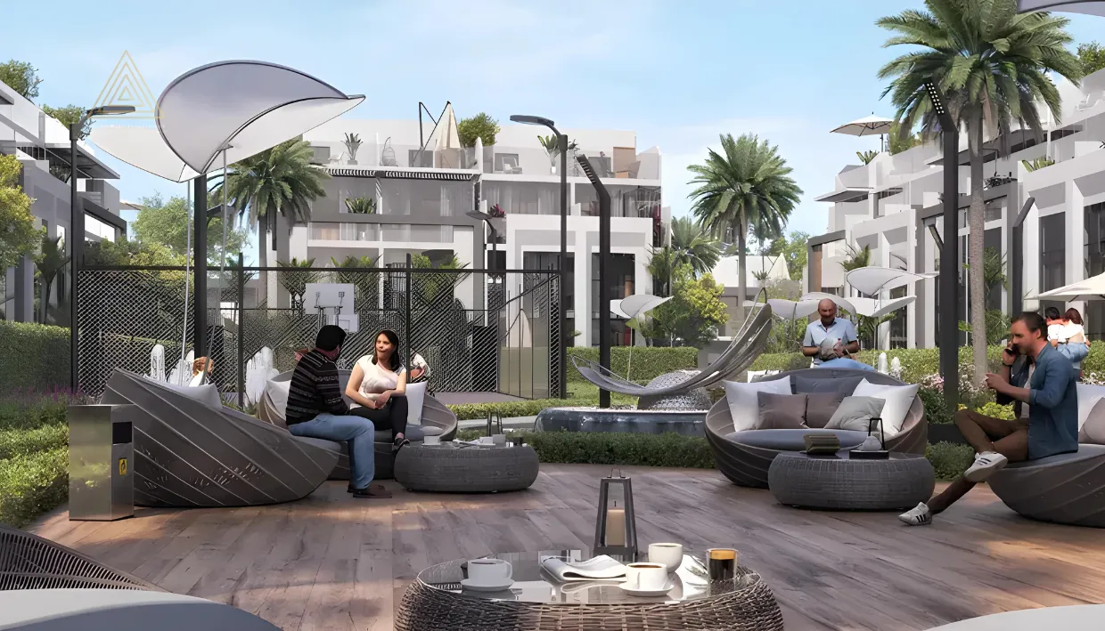 Verdana 5 at DIP by Reportage Propertiesفيردانا 5 في مجمع دبي للاستثمار من ريبورتاج العقاريةseating