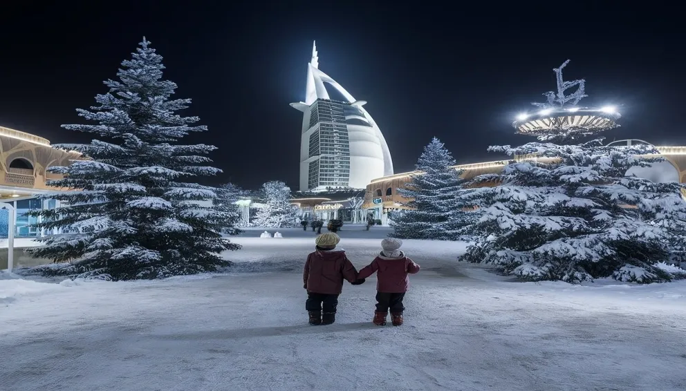 Dubai's 'Rain Street' to be Extended to 1km as new resort announces 'Snow Plaza'سيتم توسيع شارع المطر في دبي إلى كيلومتر واحد مع الإعلان عن منتجع جديد سنو بلازا