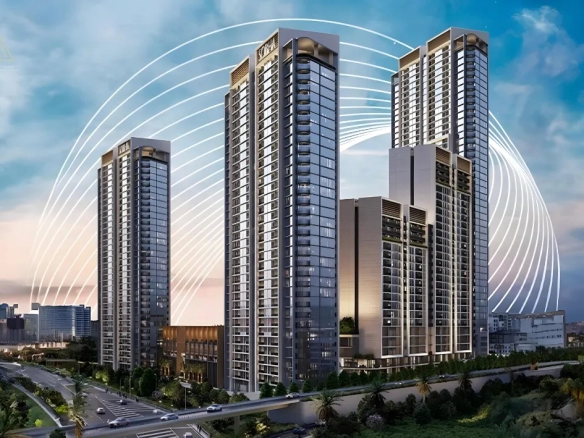 Sobha Orbis Tower C at Motor City by Sobha Reality.شوبا أوربيس برج C في موتور سيتي من شوبا رياليتي. building