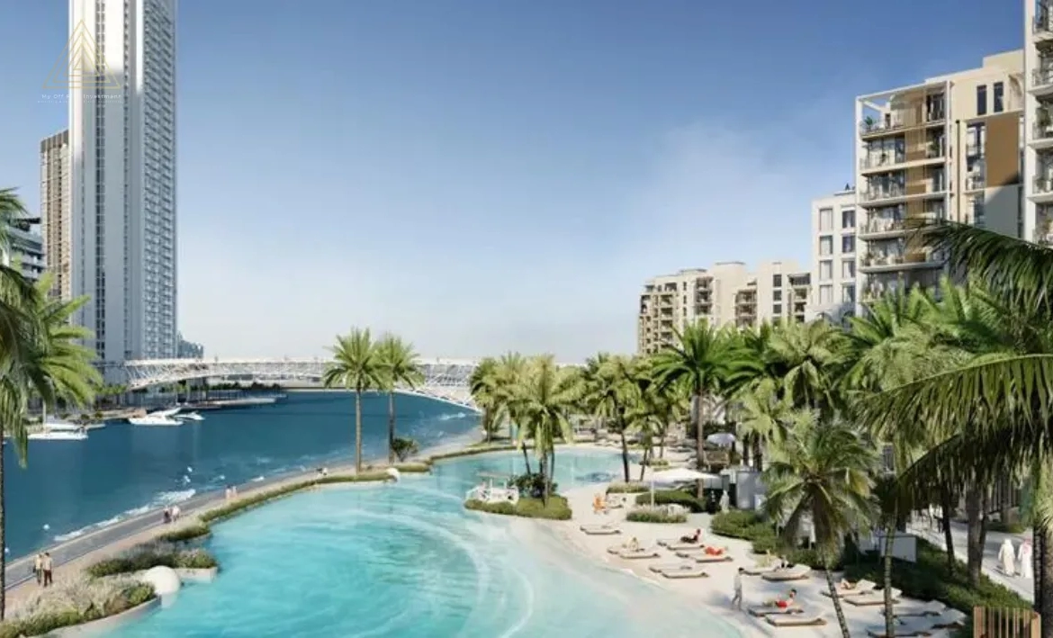 Creek Crescent at Dubai Creek Harbour by Emaar Propertiesكريك كريسنت في ميناء خور دبي من إعمار العقاريةbeach