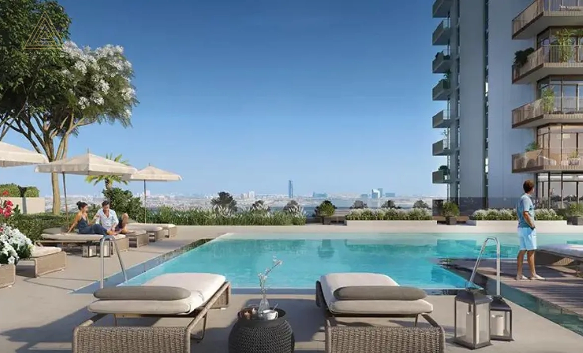 Creek Crescent at Dubai Creek Harbour by Emaar Propertiesكريك كريسنت في ميناء خور دبي من إعمار العقاريةpool