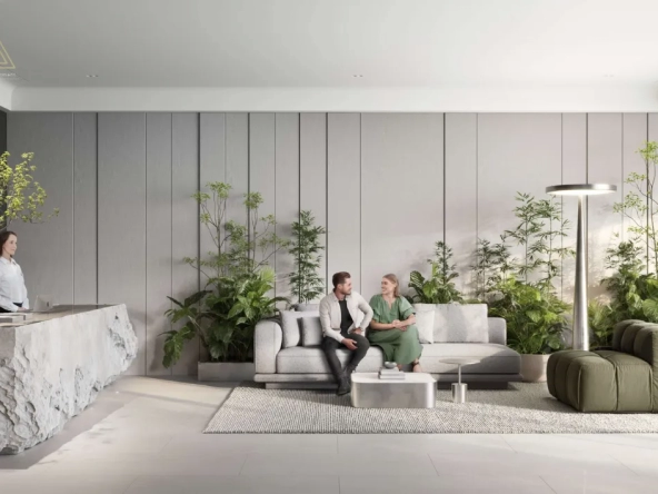 Evergr1n House at Jumeirah Garden City by Object 1منزل Evergr1n في جميرا جاردن سيتي بجوار الكائن 1
