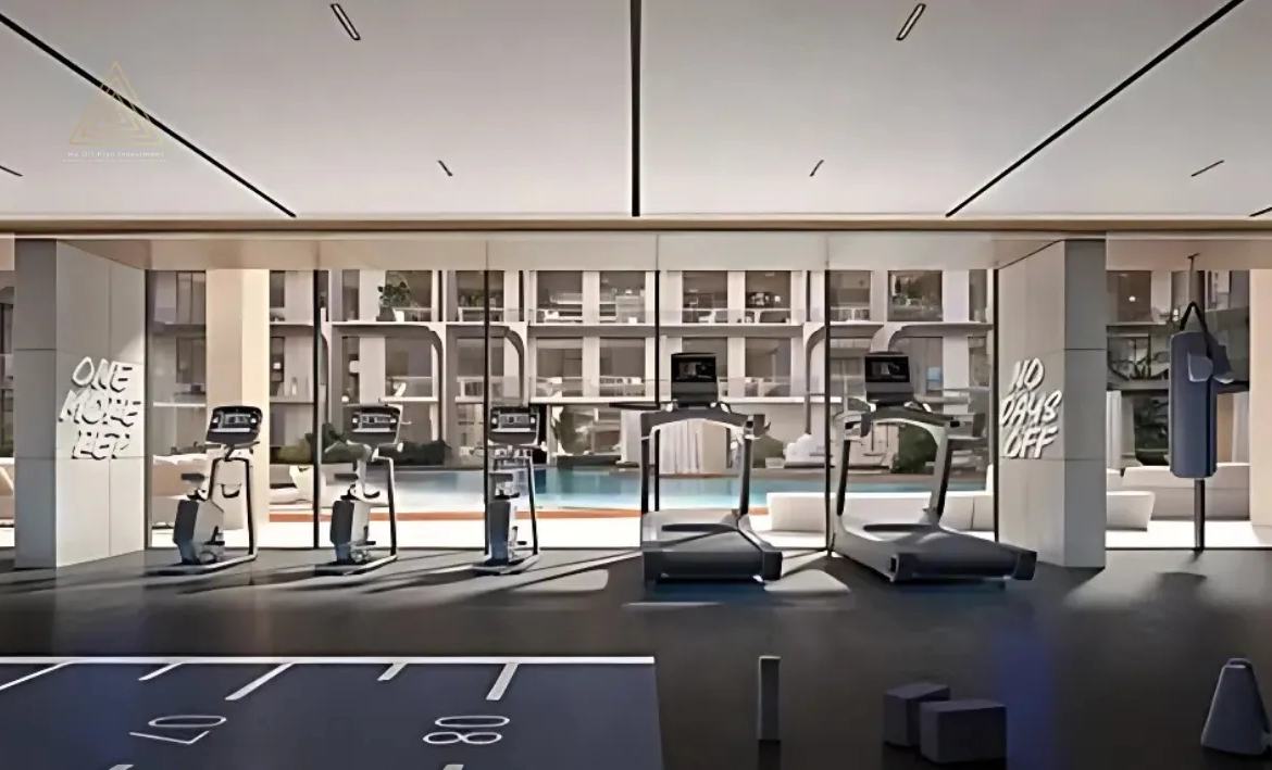 One Beverly at Arjan by HMB Homes Real Estate Developmentون بيفرلي في أرجان من شركة إتش إم بي هومز للتطوير العقاريgym
