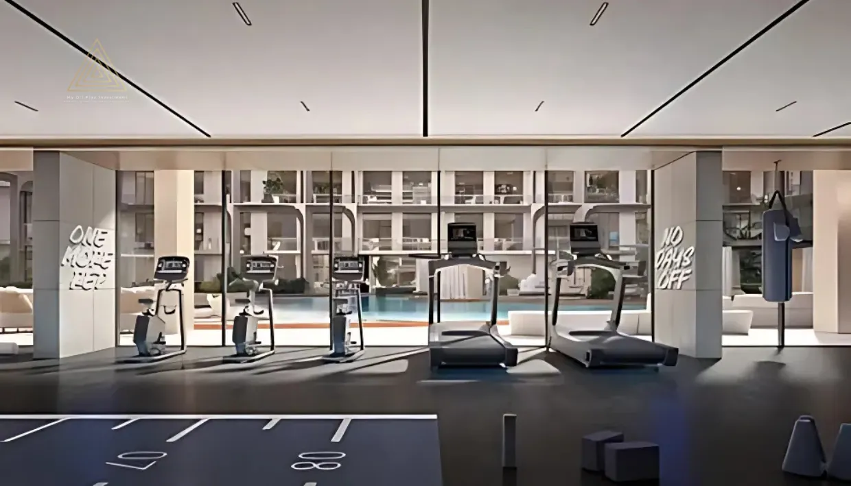 One Beverly at Arjan by HMB Homes Real Estate Developmentون بيفرلي في أرجان من شركة إتش إم بي هومز للتطوير العقاريgym