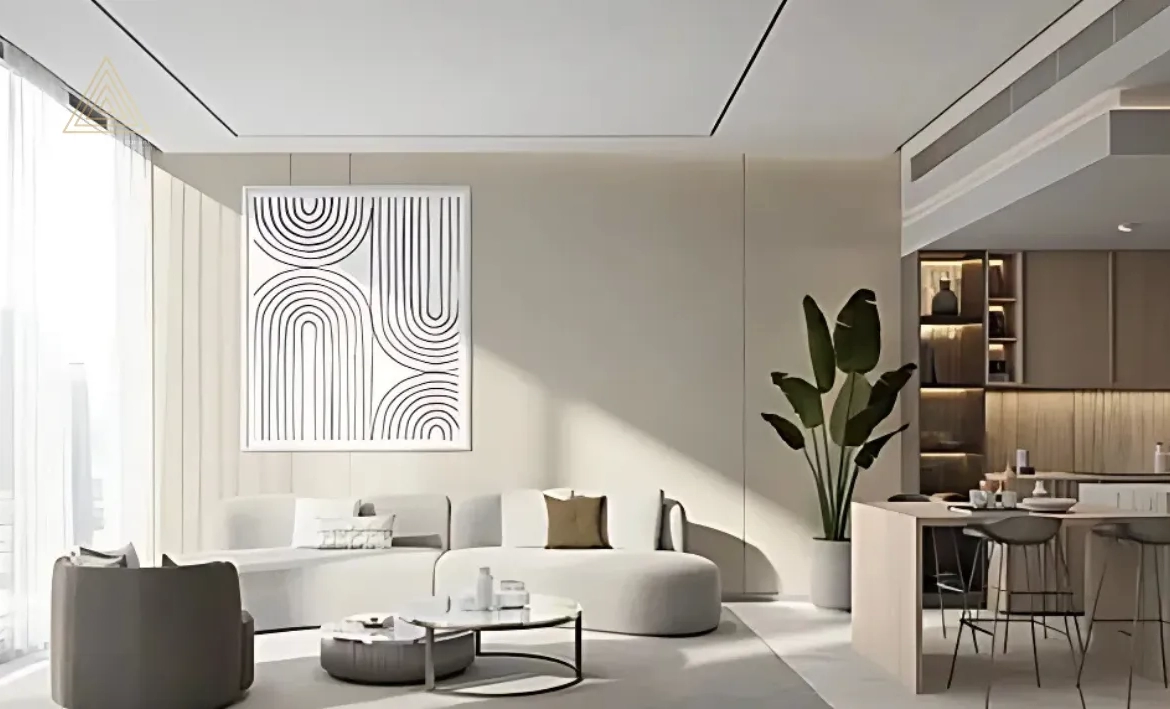 One Beverly at Arjan by HMB Homes Real Estate Developmentون بيفرلي في أرجان من شركة إتش إم بي هومز للتطوير العقاريliving