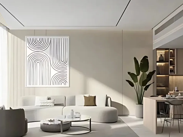 One Beverly at Arjan by HMB Homes Real Estate Developmentون بيفرلي في أرجان من شركة إتش إم بي هومز للتطوير العقاريliving