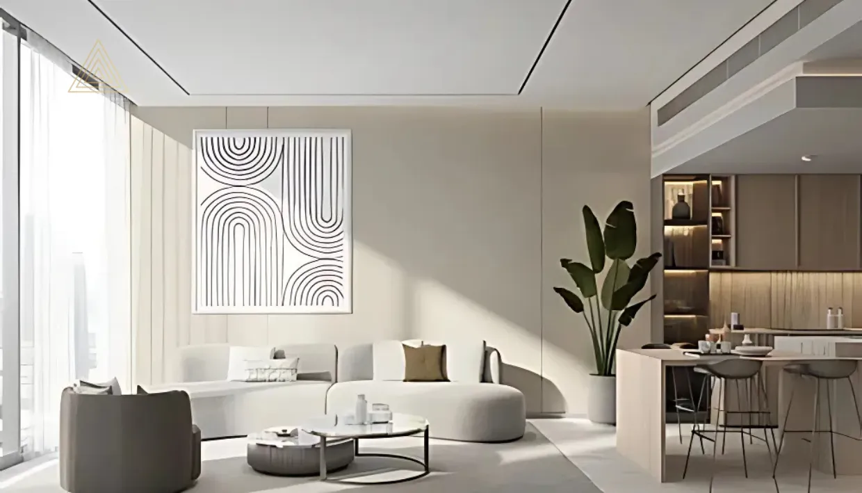 One Beverly at Arjan by HMB Homes Real Estate Developmentون بيفرلي في أرجان من شركة إتش إم بي هومز للتطوير العقاريliving