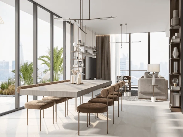One Park Square at JVC by Iman Developerمشروع وان بارك سكوير في قرية جميرا الدائرية من تصميم شركة إيمان للتطوير العقاريDINNING-min