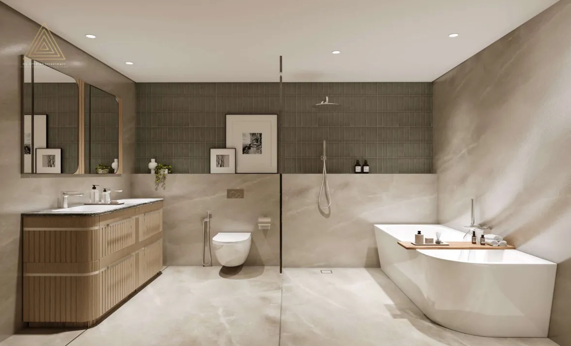 Saria Tower at Maritime City by Omniyat Propertiesبرج ساريا في ماريتايم سيتي من شركة أمنيات العقاريةbathroom