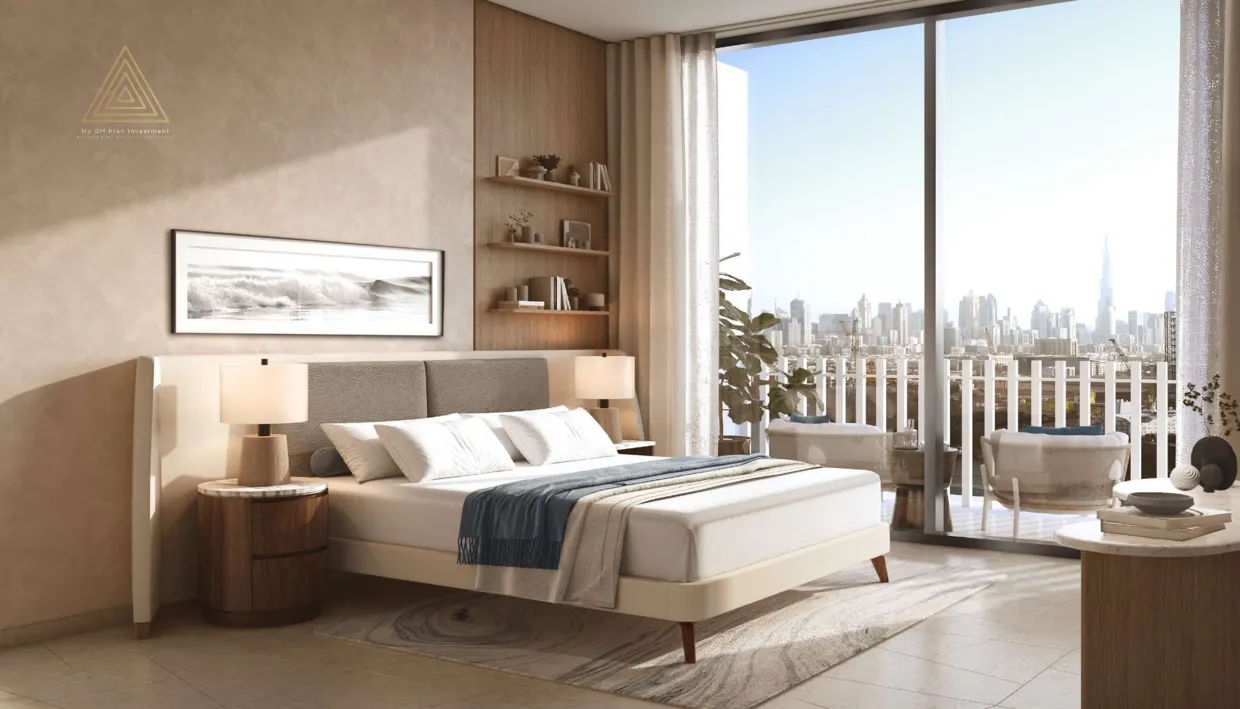 Saria Tower at Maritime City by Omniyat Propertiesبرج ساريا في ماريتايم سيتي من شركة أمنيات العقاريةbedroom