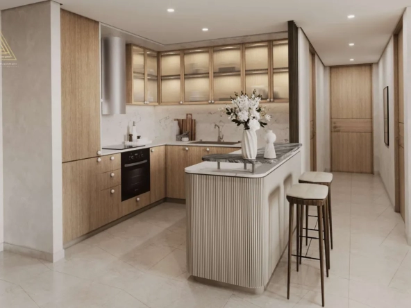 Saria Tower at Maritime City by Omniyat Propertiesبرج ساريا في ماريتايم سيتي من شركة أمنيات العقاريةkitchen