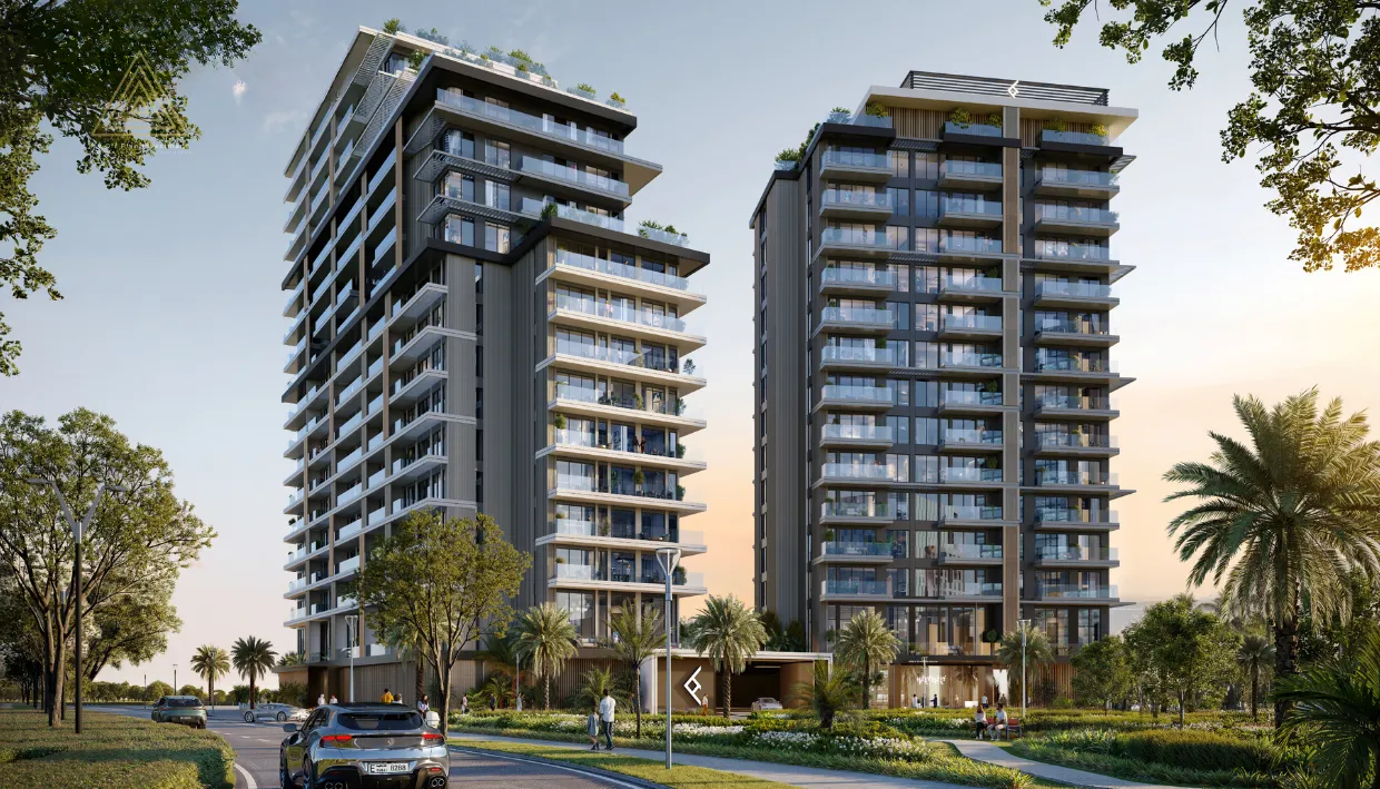 The Hillgate at Dubai Silicon Oasis by Ellington Propertiesذا هيلجيت في واحة دبي للسيليكون من إلينجتون العقاريةbuilding