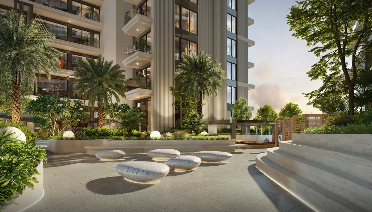 The Hillgate at Dubai Silicon Oasis by Ellington Propertiesذا هيلجيت في واحة دبي للسيليكون من إلينجتون العقاريةlawn seating