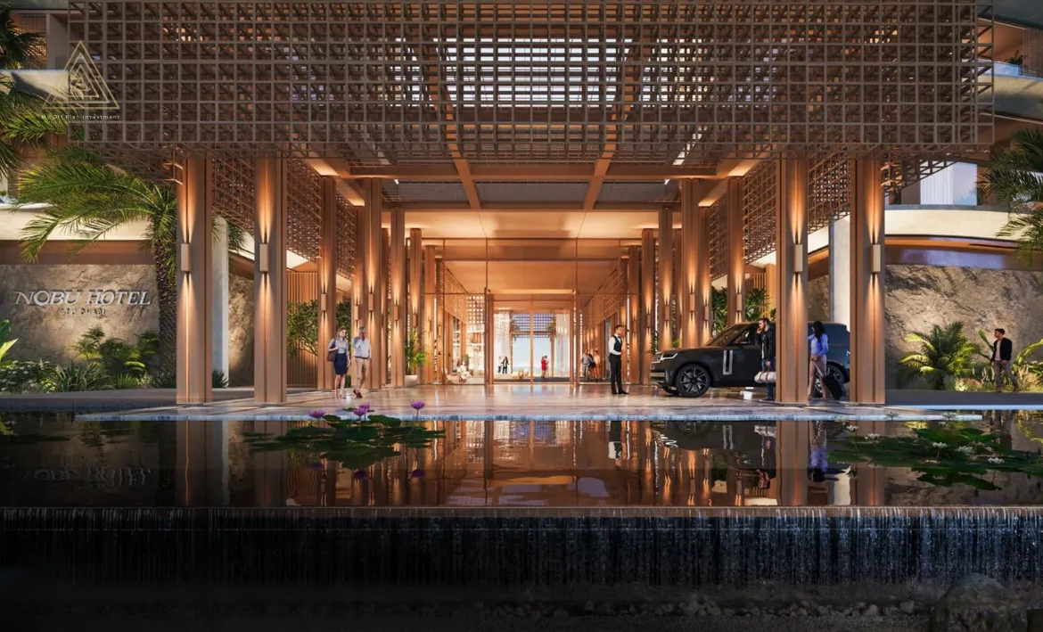 Aldar Nobu Residence at Sadaiyat Islandالدار نوبو ريزيدنس في جزيرة السعدياتentrance