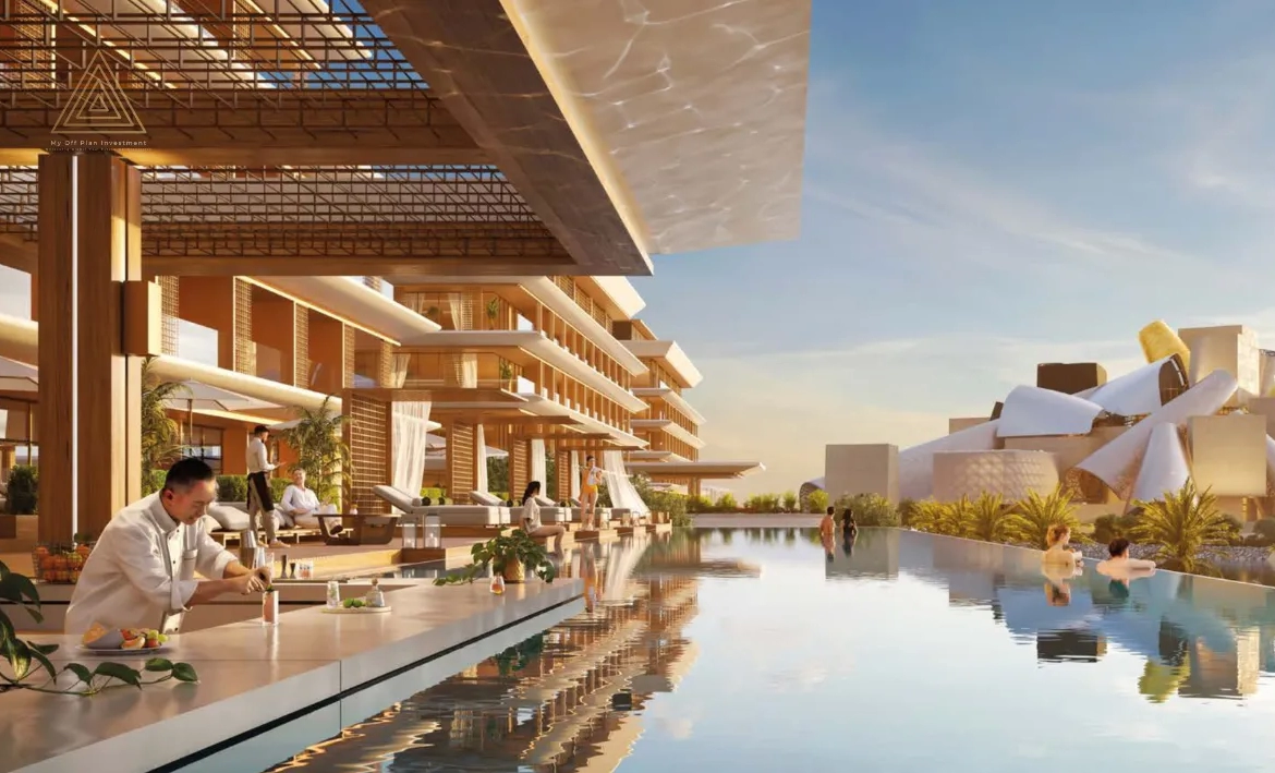 Aldar Nobu Residence at Sadaiyat Islandالدار نوبو ريزيدنس في جزيرة السعدياتinfinity pool