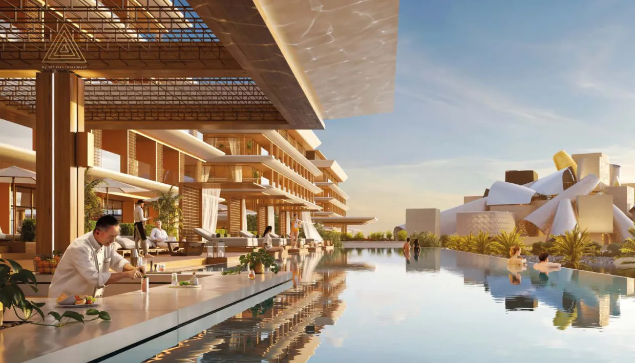 Aldar Nobu Residence at Sadaiyat Islandالدار نوبو ريزيدنس في جزيرة السعدياتinfinity pool
