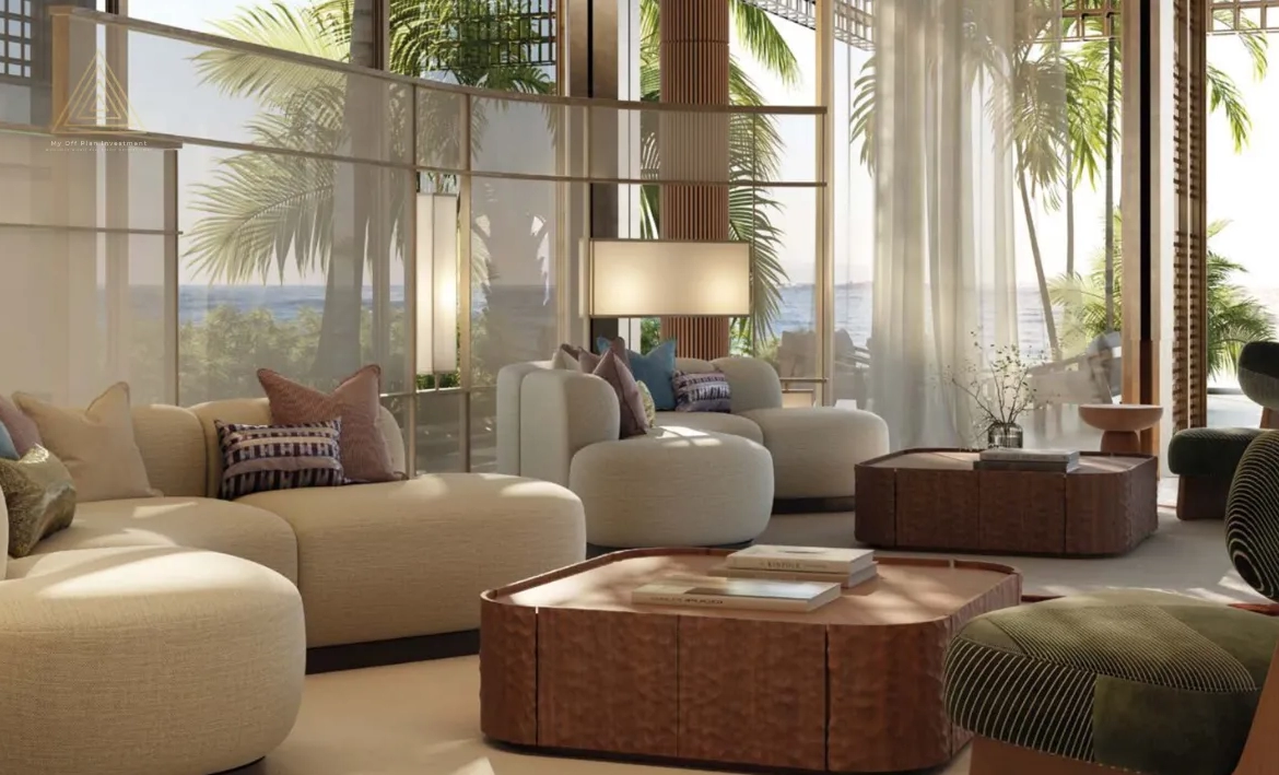 Aldar Nobu Residence at Sadaiyat Islandالدار نوبو ريزيدنس في جزيرة السعدياتliving