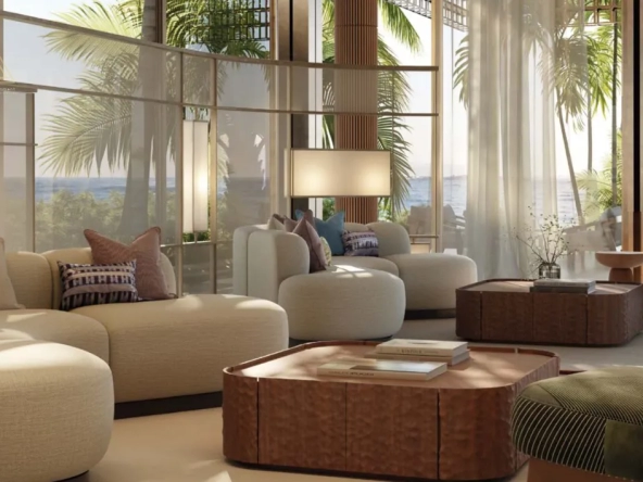 Aldar Nobu Residence at Sadaiyat Islandالدار نوبو ريزيدنس في جزيرة السعدياتliving