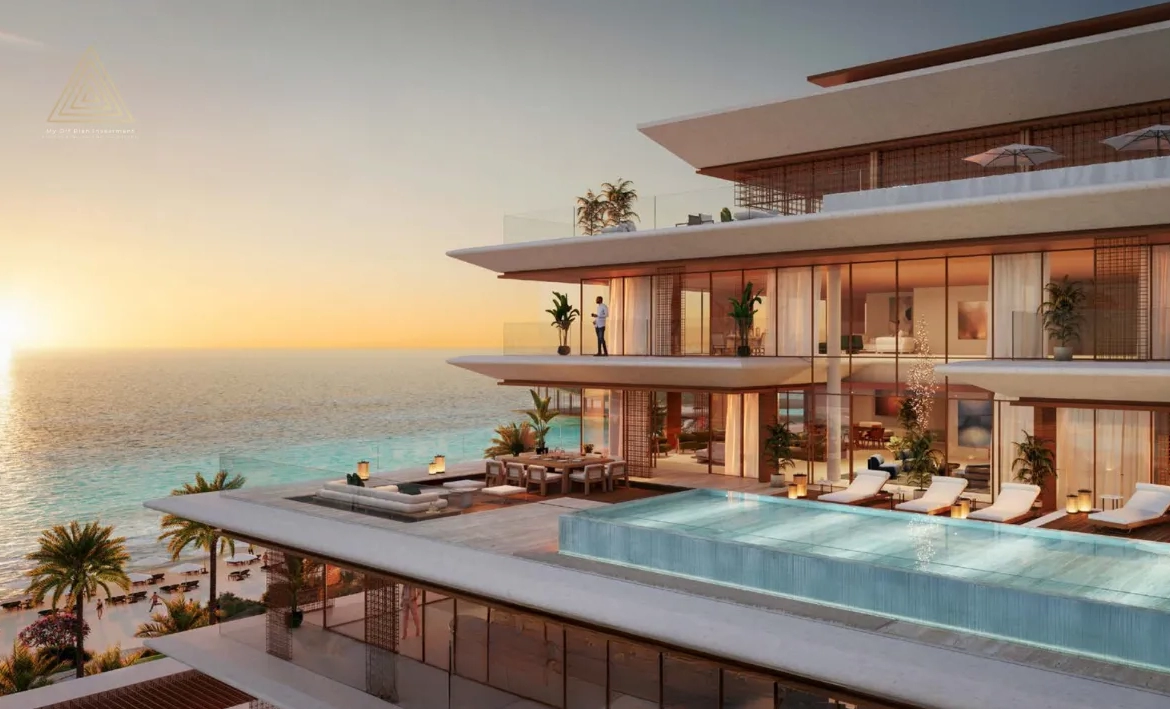 Aldar Nobu Residence at Sadaiyat Islandالدار نوبو ريزيدنس في جزيرة السعدياتtop terrace view