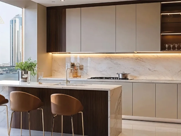 Azizi Raffi at Al Furjan by Azizi Developmentsعزيزي رافي في الفرجان من عزيزي للتطوير العقاريkitchen & dinning