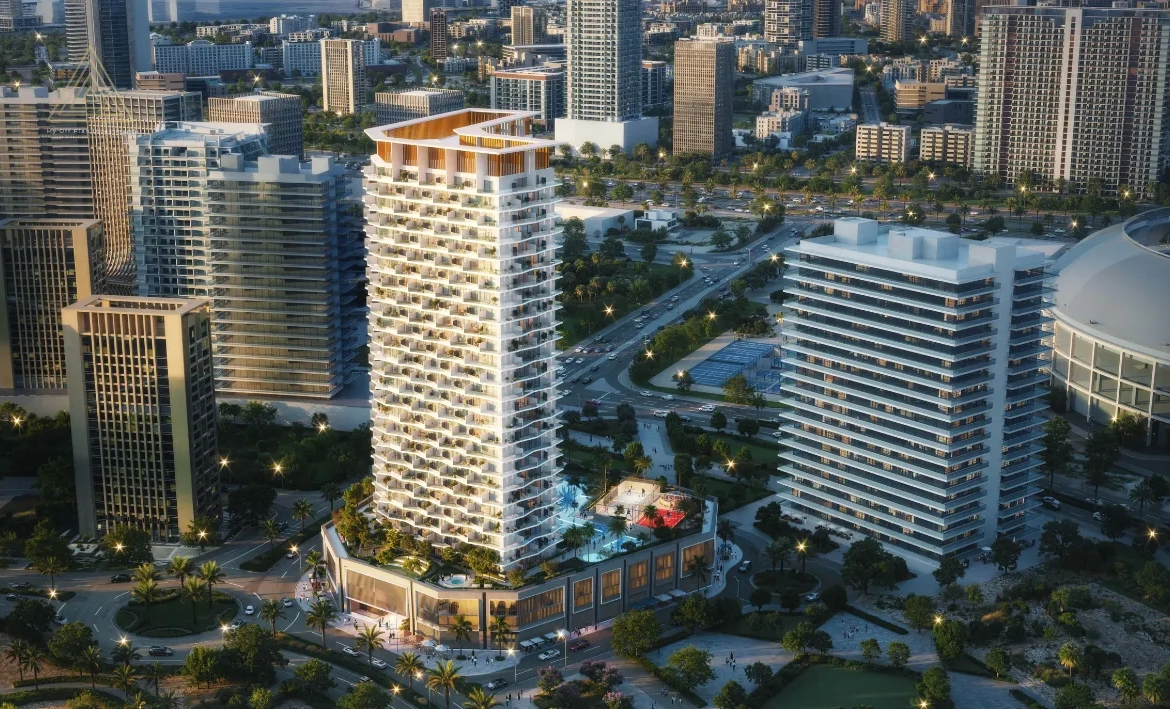 Binghatti Haven at Sports City by Binghatti Developersبن غاطي هافن في المدينة الرياضية من شركة بن غاطي للتطوير العقاريtop view