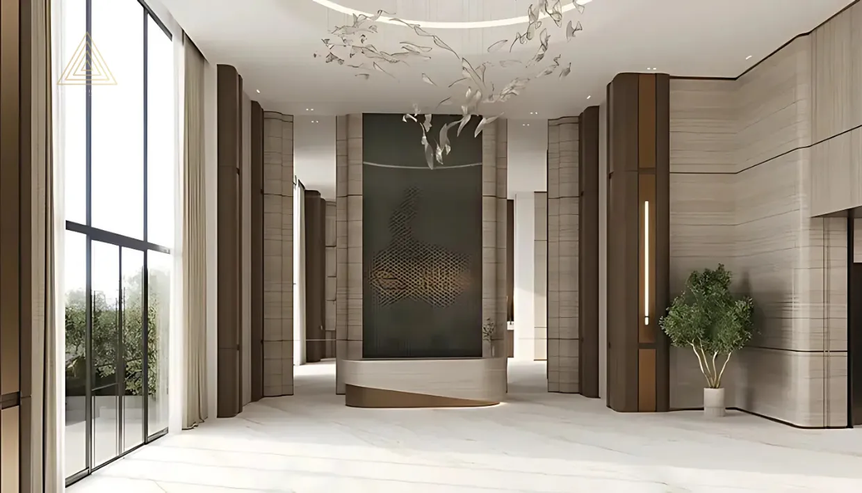 Binghatti Hillviews at Dubai Science Park by Binghatti Developersبن غاطي هيلفيوز في مجمع دبي للعلوم من شركة بن غاطي للتطوير العقاريlobby