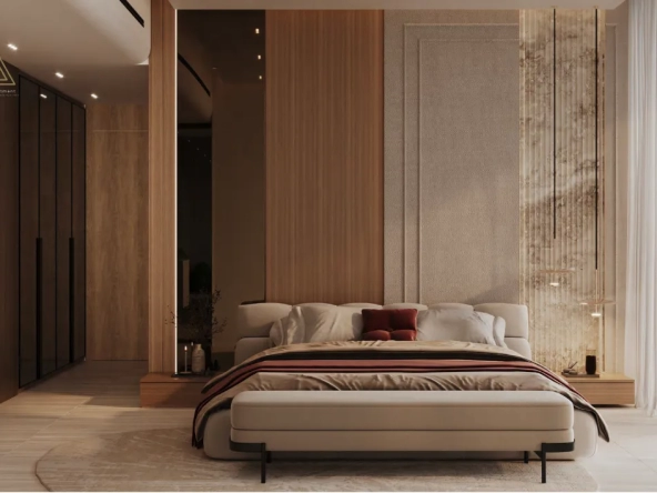 Binghatti Ruby Tower at Jumeirah Village Circle by Binghatti Developerبرج بينغاتي روبي في قرية جميرا سيركل من شركة بينغاتي للتطوير العقاريbedroom