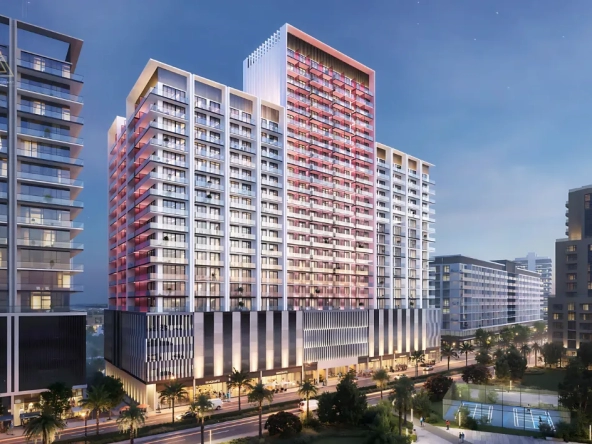 Binghatti Ruby Tower at Jumeirah Village Circle by Binghatti Developerبرج بينغاتي روبي في قرية جميرا سيركل من شركة بينغاتي للتطوير العقاريview