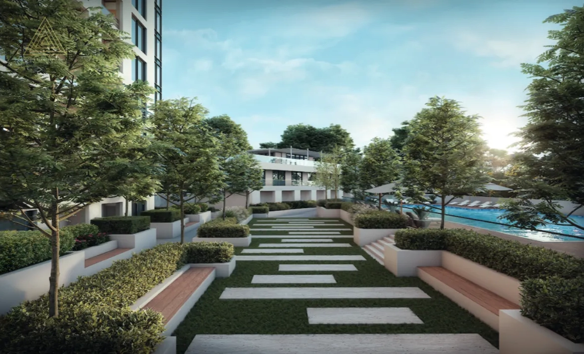 Creek Vistas Grande at Sobha Hartland, Dubai by Sobha Groupكريك فيستاس غراندي في شوبا هارتلاند، دبي من مجموعة شوباlawn seating