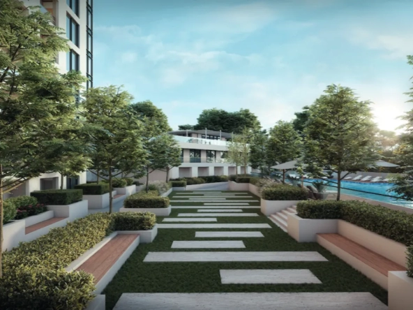 Creek Vistas Grande at Sobha Hartland, Dubai by Sobha Groupكريك فيستاس غراندي في شوبا هارتلاند، دبي من مجموعة شوباlawn seating