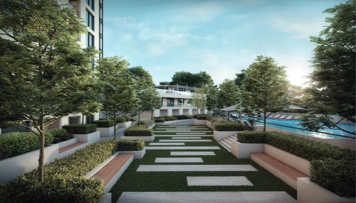Creek Vistas Grande at Sobha Hartland, Dubai by Sobha Groupكريك فيستاس غراندي في شوبا هارتلاند، دبي من مجموعة شوباlawn seating