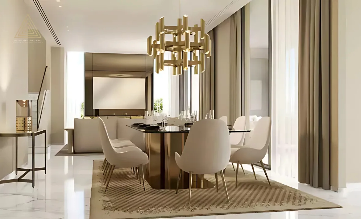 Elie Saab 2 at Arabian Ranches 3 by Emaar Propertiesإيلي صعب 2 في المرابع العربية 3 من إعمار العقاريةdinning area
