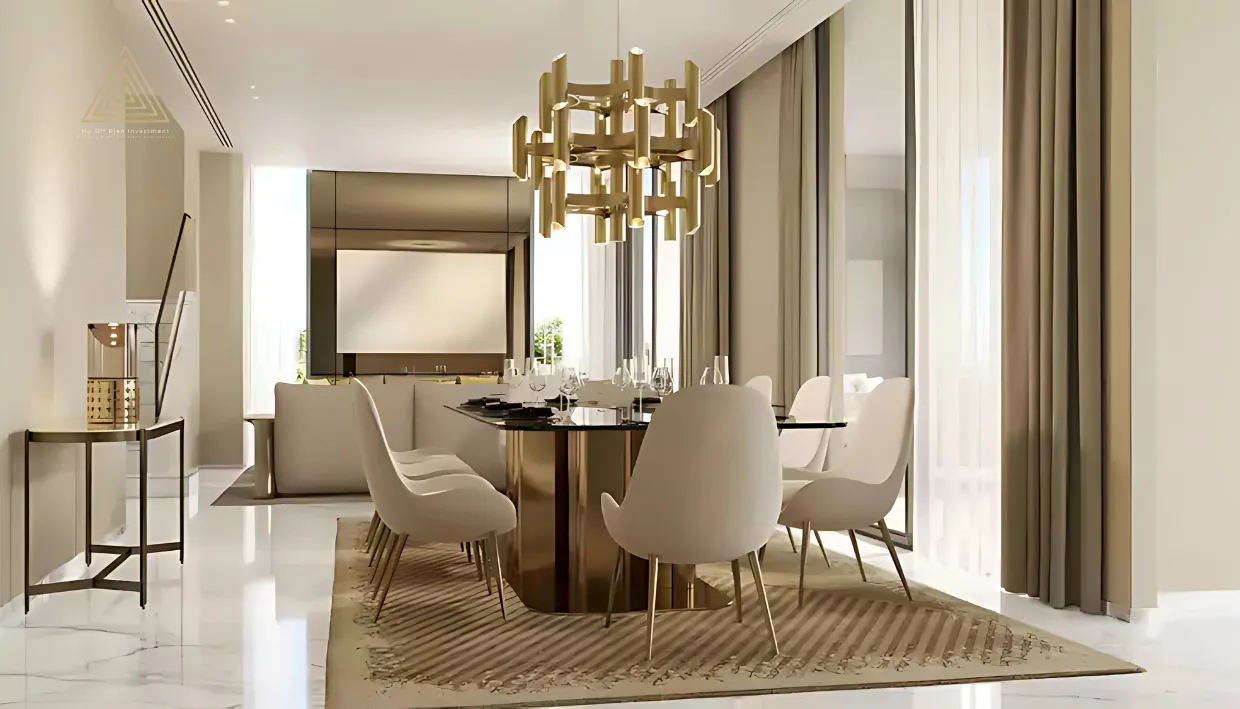 Elie Saab 2 at Arabian Ranches 3 by Emaar Propertiesإيلي صعب 2 في المرابع العربية 3 من إعمار العقاريةdinning area